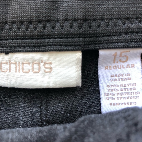 Chico’s High Rise Gray Pants W/Elastic Wai… - Picture 3 of 8